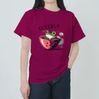 ピヨ爺の副業のほっとひとかえる = げこたろう = ヘビーウェイトTシャツ