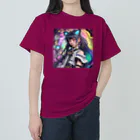 ZZRR12の時間の守護者、猫耳の魔女の神秘的なダンス Heavyweight T-Shirt