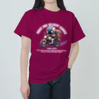 kazu_gのロボットバイク便(濃色用) ヘビーウェイトTシャツ