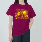 『NG （Niche・Gate）』ニッチゲート-- IN SUZURIのGet up! Stand up!（黄色） ヘビーウェイトTシャツ