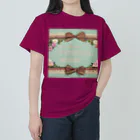 【ホラー専門店】ジルショップのリボンと花のデザイン ヘビーウェイトTシャツ