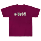 うめぼしととまととごはん。の【両面プリント】《表》あかさたな《裏》はまやらわ。 Heavyweight T-Shirt