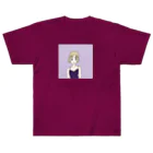 Hinanochin.shopのMs. Blonde Short Hair Heavyweight T-Shirt