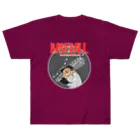 ari designの野球Bear2(凶悪顔クマシリーズ) Heavyweight T-Shirt