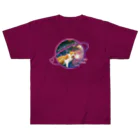 Loveuma. official shopのSpace cat meto by NLD Heavyweight T-Shirt