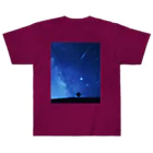 nordmint　(ノルドミント)の星が降る夏の夜空2 ヘビーウェイトTシャツ