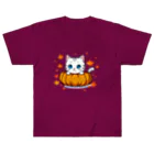 こひさま ショップ - 陽だまりの笑顔のねこのぱんぷきん ヘビーウェイトTシャツ