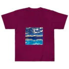 million-mindの澄んだ海と青空と Heavyweight T-Shirt