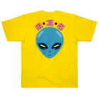 LalaHangeulの외계인(宇宙人) ハングルデザイン ヘビーウェイトTシャツ