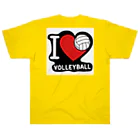 【volleyball online】の「ＩLOVE バレーボール」 ヘビーウェイトTシャツ