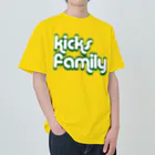 Kicks FamのKicks Family-green ヘビーウェイトTシャツ