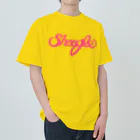 週刊少年ライジングサンズのShoogle(シューグル)ロゴ ピンク ヘビーウェイトTシャツ