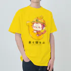 NANA L!VEの七島建設 よく寝るぶTシャツ A / 黄 ヘビーウェイトTシャツ