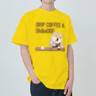 しばじるしデザインのDRIP COFFEE & ShibaDOG Heavyweight T-Shirt