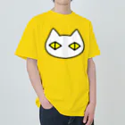 F2 Cat Design Shopの黒猫ボディーガード まもられているほう 002 Heavyweight T-Shirt