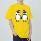 penguininkoの手繋ぎケープペンギンのカップル🐧❤️🐧 Heavyweight T-Shirt