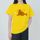 手書き家のなあにもう1本あるさ、あわてないあわてないセイウチ Heavyweight T-Shirt