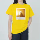 わらしゃんどのポラロイド写真（アルパカ） ヘビーウェイトTシャツ