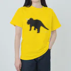 Innocent_Designのトリケラトプスのシルエット Heavyweight T-Shirt
