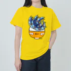 mkumakumaの青魚のえびぞり焼きチューチュートレイン風丼 ヘビーウェイトTシャツ