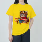 Gu--mimiの*Gu~mimi*パイロットにゃんこ ヘビーウェイトTシャツ