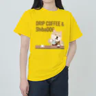 しばじるしデザインのDRIP COFFEE & ShibaDOG Heavyweight T-Shirt