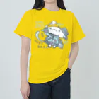 itsuto-こねこしょうしょうめんへらの「ぷれぜんとを買いにきた」 ヘビーウェイトTシャツ