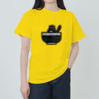 Yellow_Sparrowのたぬきそば一杯目 ヘビーウェイトTシャツ