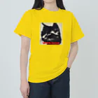 kk-welcomeの黒猫登場Ⅰ Heavyweight T-Shirt