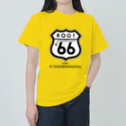 kazu_gの「ROUTE66」。ん? スペルが違うぞ!? ヘビーウェイトTシャツ