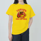 メシテロタイプ（飯テロTシャツブランド）の禁・ハンバーガーと揚げ物の欲張りセット ヘビーウェイトTシャツ