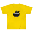 Yellow_Sparrowのたぬきそば一杯目 ヘビーウェイトTシャツ