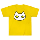 F2 Cat Design Shopの黒猫ボディーガード まもられているほう 002 ヘビーウェイトTシャツ