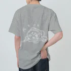 暁*あとりえ🎨のとける＆とけた(表裏あり) 白抜き ヘビーウェイトTシャツ