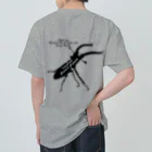 Beejouxのプラネットミヤマクワガタ時々国産ミヤマ(Black) ヘビーウェイトTシャツ