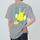 LalaHangeulのLonghorn Cowfish(コンゴウフグ)　バックプリント ヘビーウェイトTシャツ