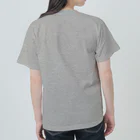 chiho_seal_shopのワモン アザラシ 柄 チャコール Ringed seal pattern Charcoal ヘビーウェイトTシャツ