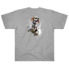 -BRIGHTS-のスケボー犬のおでかけ！skateboarding dog ヘビーウェイトTシャツ