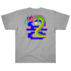 LalaHangeulの용 (龍) ハングルデザイン バックプリント Heavyweight T-Shirt