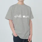 учк¡✼*のchill out(白文字ver.) Heavyweight T-Shirt