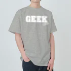 おもしろいTシャツ屋さんの世界で一番かっこいいオタクTシャツ　白文字　GEEK OTAKU オタク　お宅　ヲタク ヘビーウェイトTシャツ