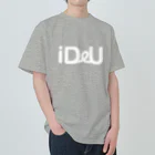 Bokkena DesignのiDeU One-Point（テキスト白） ヘビーウェイトTシャツ