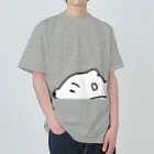 ラクガキ絵のだれてる白い生き物 Heavyweight T-Shirt