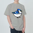 Cody the LovebirdのChubby Bird アオカケス　ブルージェイ ヘビーウェイトTシャツ