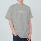 みんなのもんちゃんの(衣類) シンプル ロゴ 白 Heavyweight T-Shirt