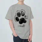 WebArtsの肉球をモチーフにしたオリジナルブランド「nikuQ」（犬タイプ）です ヘビーウェイトTシャツ