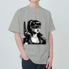 kangekiのサイバーパンクガールNo.8 Heavyweight T-Shirt