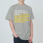 ナショナルデパートのHarmonious blend of textures and flavors ヘビーウェイトTシャツ