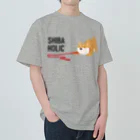 しばじるしデザインのSHIBA HOLIC（赤✕赤） Heavyweight T-Shirt