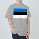 お絵かき屋さんのエストニアの国旗 ヘビーウェイトTシャツ